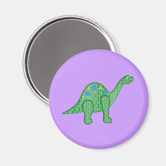 Friendly Dinosaur Magnet (Vorderseite/Rückseite)