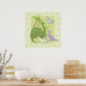 Friendly Dinosaurs Poster (Küche)