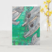 Friendly Dolphin Pod Karte (Gelbe Blume)