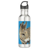 Friendly Donkey Painting Edelstahlflasche (Vorderseite)