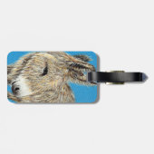 Friendly Donkey Painting Gepäckanhänger (Rückseite horizontal)