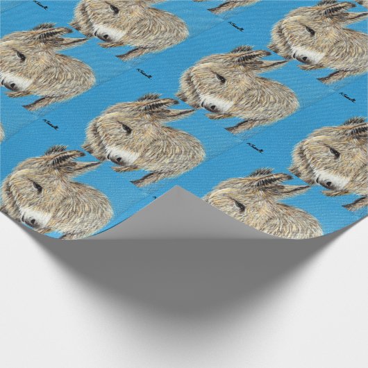 Friendly Donkey Painting Geschenkpapier (Ecke)