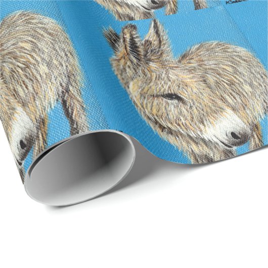 Friendly Donkey Painting Geschenkpapier (Rolleneckpunkt)