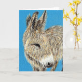 Friendly Donkey Painting Karte (Gelbe Blume)