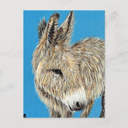 Friendly Donkey Painting Postkarte (Vorderseite)