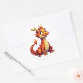 Friendly Dragon Character Sticker  (Umschlag)