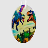 Friendly Encounter - Dragon and Dinosaur Ornament (Vorderseite)