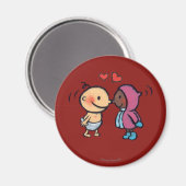 Friendly Eskimo Nose Kisses Kids Magnet (Vorderseite/Rückseite)