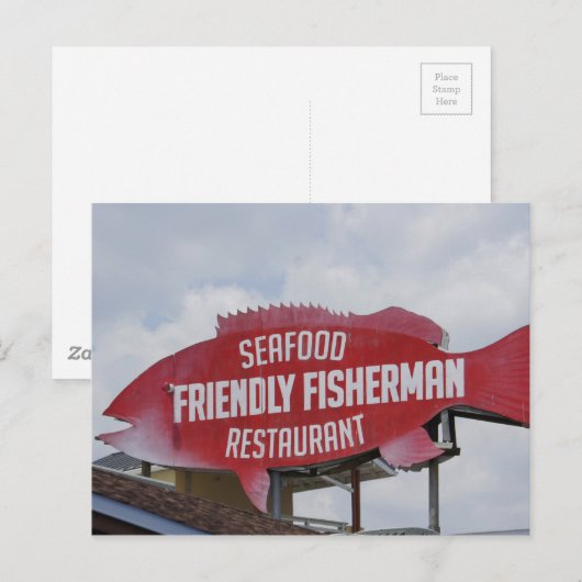 Friendly Fisherman Postkarte (Vorne/Hinten)