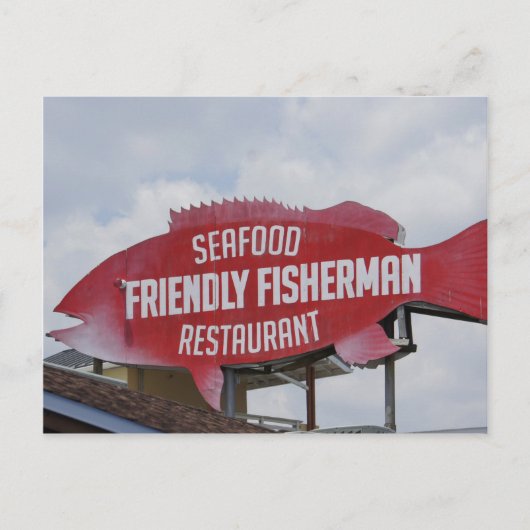 Friendly Fisherman Postkarte (Vorderseite)