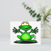 Friendly Frog Postkarte (Stehend Vorderseite)