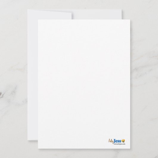 Friendly Frog & Turtle 12x18 Geburtstag Einladung (Rückseite)