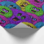 Friendly Fuzzles Niedliche Kreaturen Wrapping Pape Geschenkpapier (Ecke)