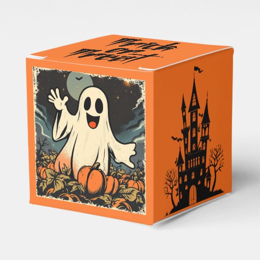"Friendly Ghost" Gefallen-Box Geschenkschachtel (Vorderseite)
