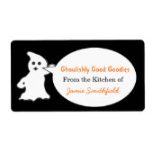 Friendly Ghost Halloween Kitchen Labels (Vorne)
