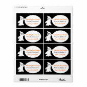 Friendly Ghost Halloween Kitchen Labels (Vorne)