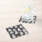 Friendly Ghost Rechteckiger Pappuntersetzer (Vor Ort)