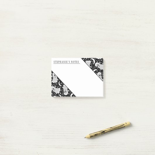 Friendly Ghost sagt Boo Post-it Klebezettel (Auf Schreibtisch)