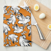 Friendly Ghosts Halloween Geschirrtuch (Viertel Falte)