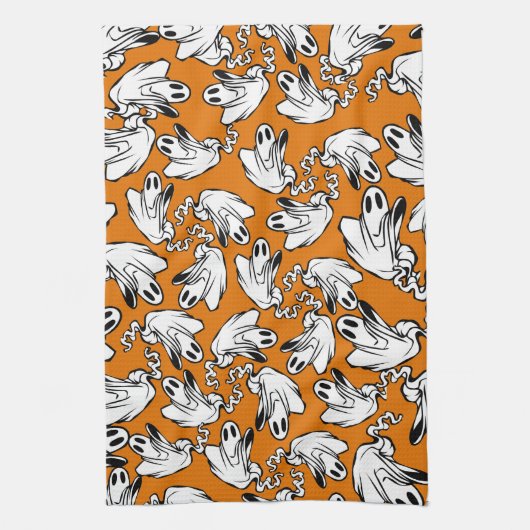 Friendly Ghosts Halloween Geschirrtuch (Vertikal)