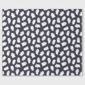 Friendly Ghosts Halloween Pattern Geschenkpapier (Flach)