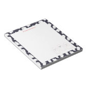 Friendly Ghosts Halloween Pattern Notizblock (angewinkelt)