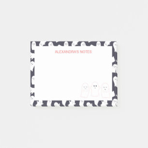 Friendly Ghosts Halloween Pattern Post-it Klebezettel