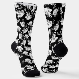 Friendly Ghosts Halloween Socken