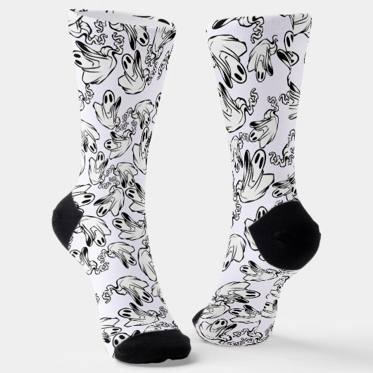 Friendly Ghosts Halloween Socken (Gewinkelt)