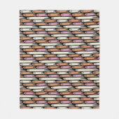 Friendly Ghosts in Cream Orange and Pink  Fleecedecke (Vorderseite)