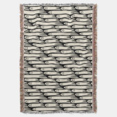 Friendly Ghosts on Cream and Pink – Halloween Patt Decke (Vorderseite Vertikal)