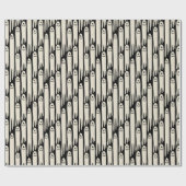 Friendly Ghosts on Cream and Pink – Halloween Patt Geschenkpapier (Flach)