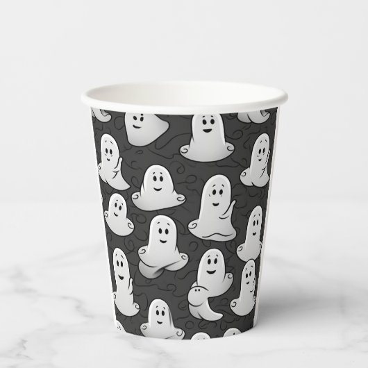 Friendly Ghosts Pappbecher (Rückseite)