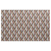 Friendly Ghosts Retro-Farben auf Schwarz – Hallowe Stoff (Fat Quarter (45,7 x 55,9 cm))