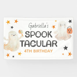 Friendly Ghosts Spooktacular Kids Birthday Banner