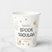 Friendly Ghosts Spooktacular Kids Birthday Party Pappbecher (Rückseite)