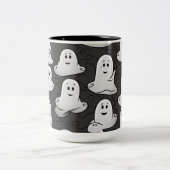 Friendly Ghosts Zweifarbige Tasse (Mittel)