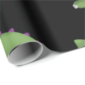 Friendly Green Dinosaur Geschenkpapier (Rolleneckpunkt)