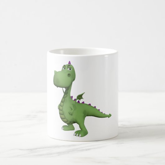 Friendly Green Dinosaur Kaffeetasse (Mittel)