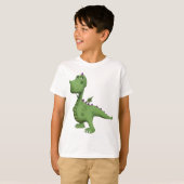 Friendly Green Dinosaur T-Shirt (Vorne ganz)