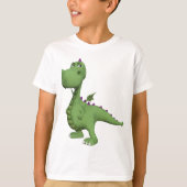 Friendly Green Dinosaur T-Shirt (Vorderseite)