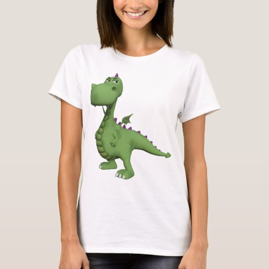 Friendly Green Dinosaur T-Shirt (Vorderseite)