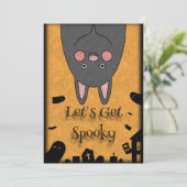 Friendly Halloween Bat Feiertagskarte (Stehend Vorderseite)