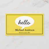 Friendly Hello Visitenkarte (Vorderseite)