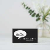 Friendly Hello Visitenkarte (Stehend Vorderseite)