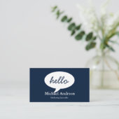 Friendly Hello Visitenkarte (Stehend Vorderseite)