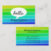 Friendly Hello Visitenkarte (Vorne/Hinten)