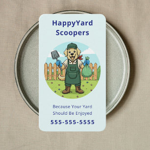 Friendly Hundedreck-Scooper Haustierabfall-Entfern Visitenkarte