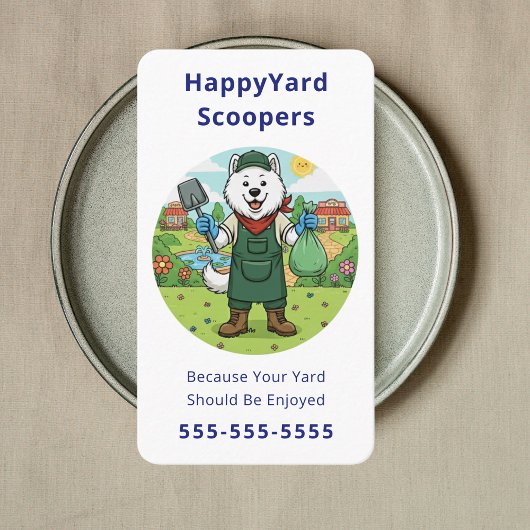 Friendly Hundedreck-Scooper Haustierabfall-Entfern Visitenkarte