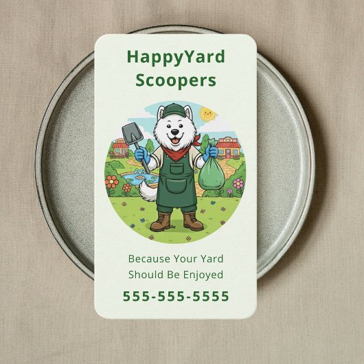 Friendly Hundedreck-Scooper Haustierabfall-Entfern Visitenkarte